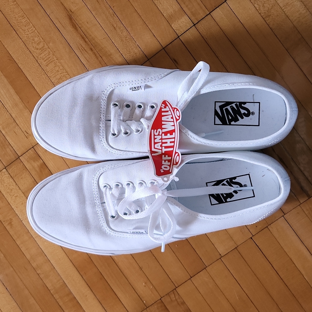 Vans white shoes